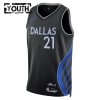 Camiseta Niños Dallas Mavericks Daniel Gafford 2025-26 Nike City Edition Negro Swingman